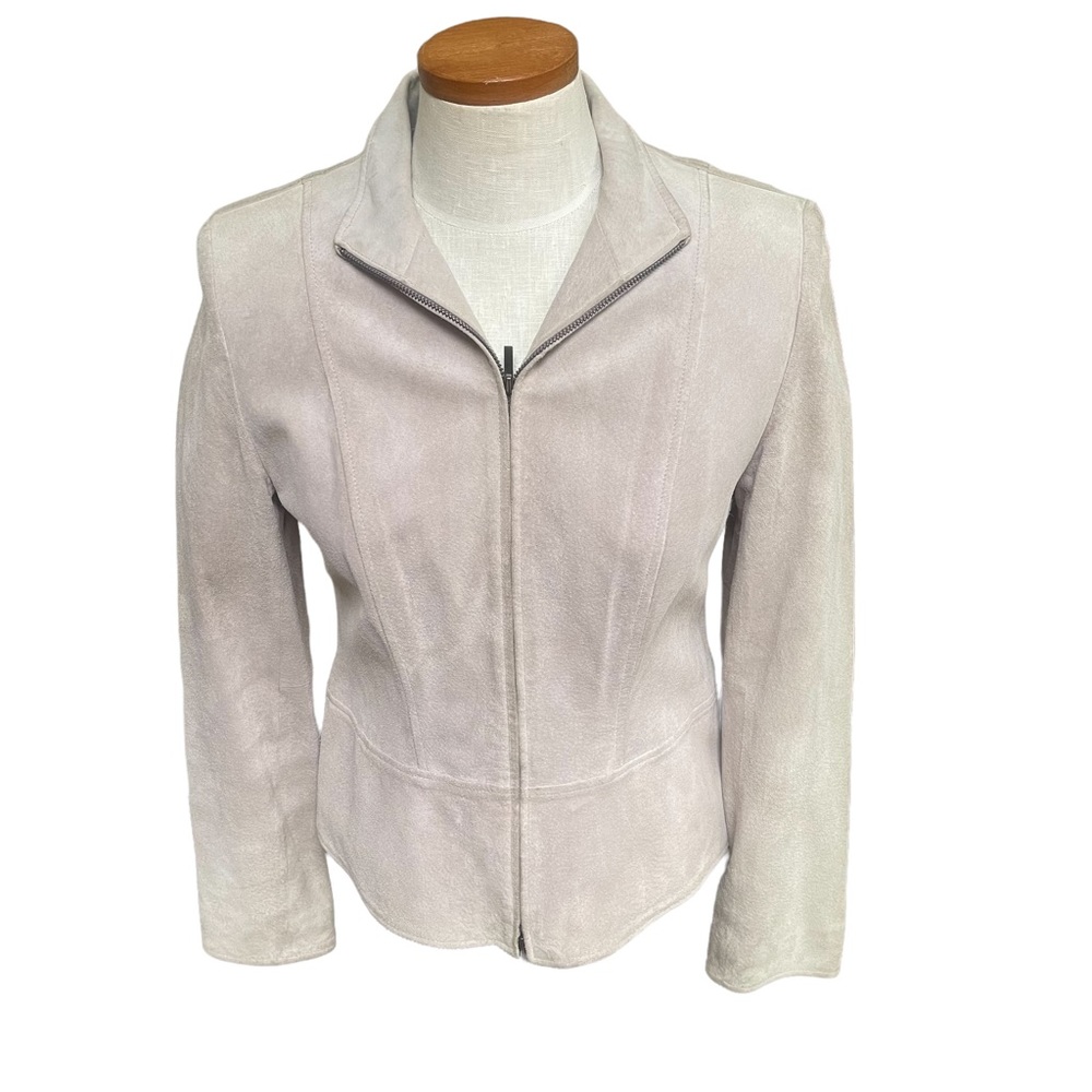 Anne Klein Suede Leather Jacket